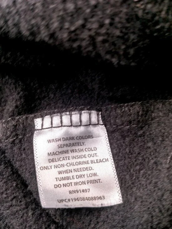 The Rolling Stones Sweatshirt Large Black Rock N Roll Band Tongue And Lips - Picture 5 of 9